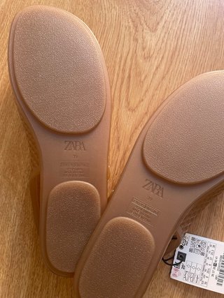 Bailarinas Zara destalonada beige