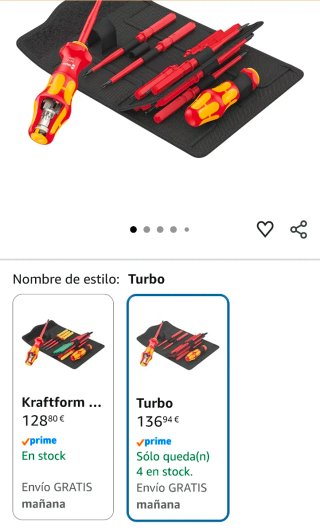 Wera KK Turbo i 1 Destornilladores 16 pzs