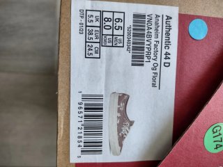 Zapatillas Vans Moradas Floral 38.5 mujer niña