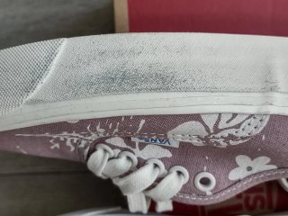 Zapatillas Vans Moradas Floral 38.5 mujer niña