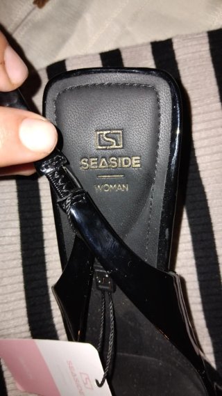 Zapatos destalonados Seaside negros talla 39