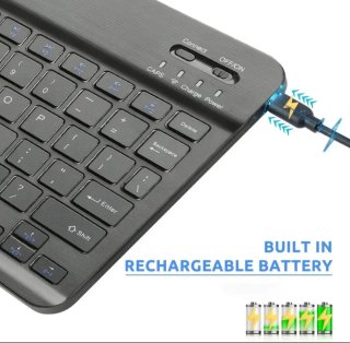 Teclado Inalámbrico Ultra Delgado Recargable