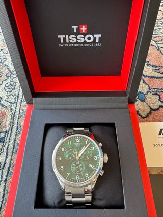 Reloj Tissot Cronógrafo Esfera Verde