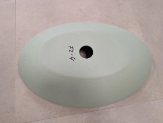 Lavabo ovalado verde eucalipto 57,5x38x11 cm