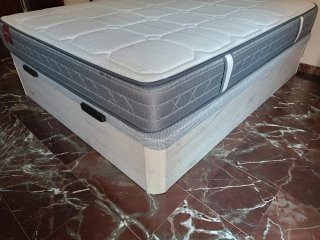 Colchón Sena y canapé cama 150cm. Junto o separado