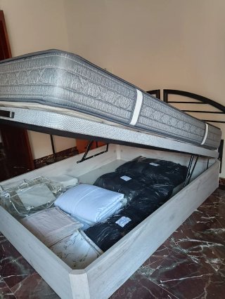 Colchón Sena y canapé cama 150cm. Junto o separado