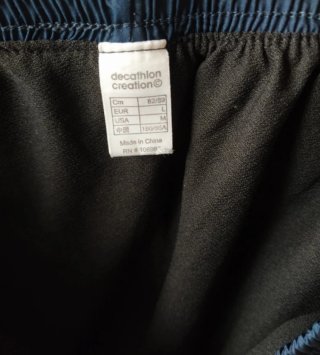 Pantalón corto running hombre Kalenji azul