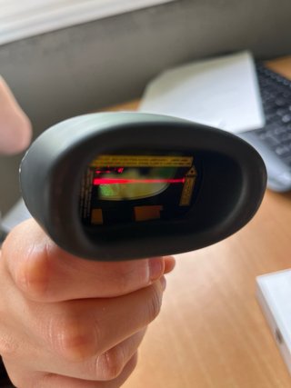 Lettore barcode Symbol USB con supporto per cavo