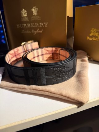 Cinturón Burberry Reversible - Full Set