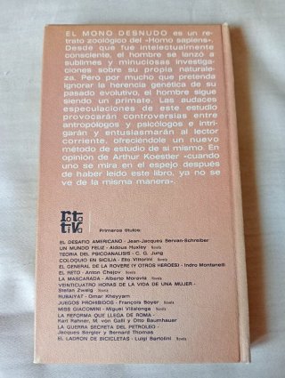 Libro "El mono desnudo"