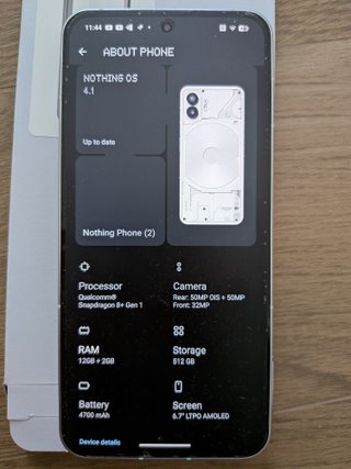 Nothing Phone (2) 512GB Blanco - Como Nuevo