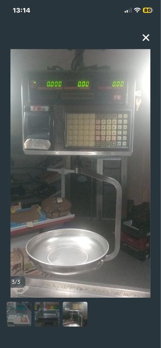 Báscula digital con teclado