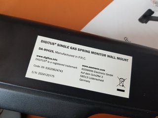 DIGITUS Soporte de Pared para Monitor