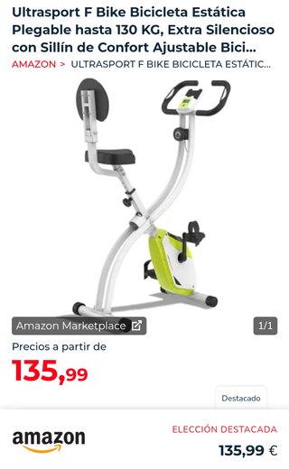 Bicicleta Estática Plegable Ultrasport