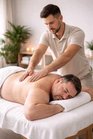 Masaje antiestrés y terapeutico