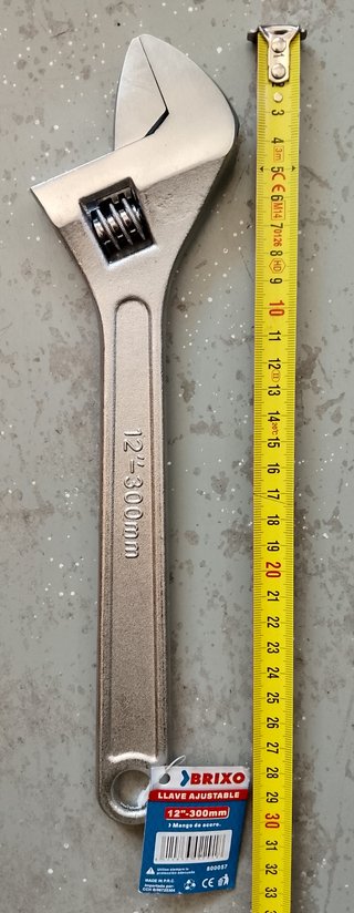 Llave ajuntable 12"+Tenaza apertura multiple 10"