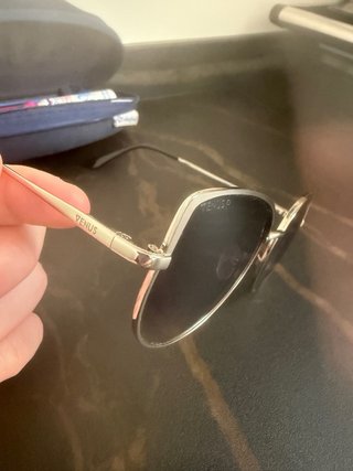 Gafas de sol cat eye polarizadas plateadas nuevas