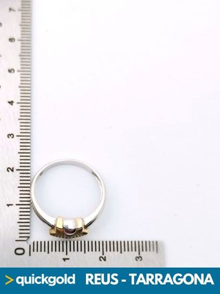 40-629 ANILLO ORO BICOLOR 18K ESTRELLA T17