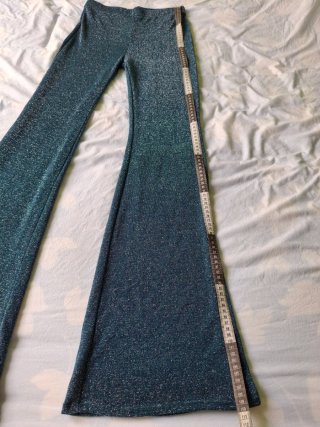 Pantalón azul brillante mujer