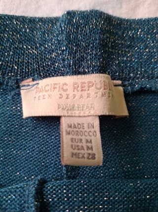 Pantalón azul brillante mujer