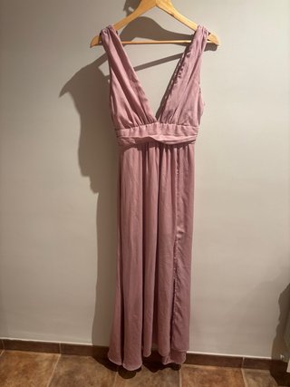 Vestido evento rosa talla S