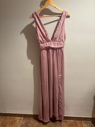 Vestido evento rosa talla S