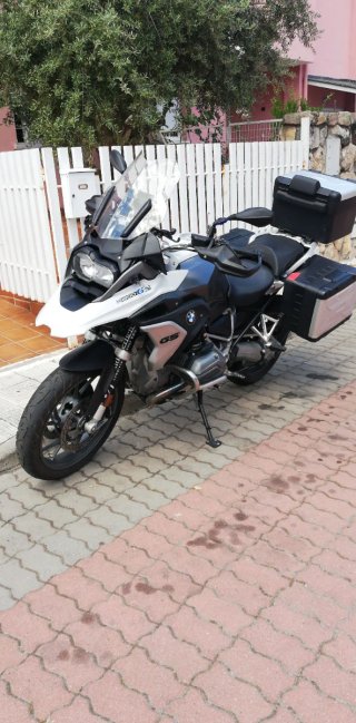 BMW R1200GS Adventure Moto Gris/Blanca