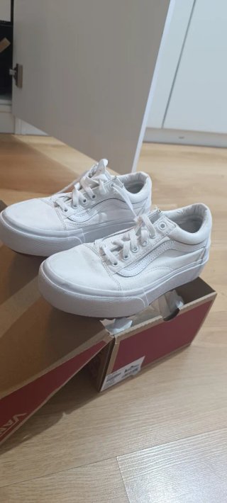 Vans Old Skool Plataforma Blancas