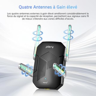 Repetidor WiFi 6 Plery AX1500 Doble Banda
