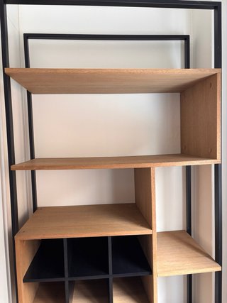 Estantería diseño madera y metal