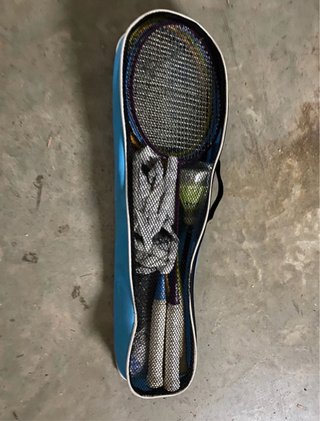 Bolsa para bádminton con raquetas