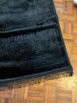 Tappeto Preghiera Velluto Nero 120x72cm