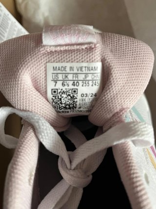 Adidas Zapatillas Blancas y Rosas