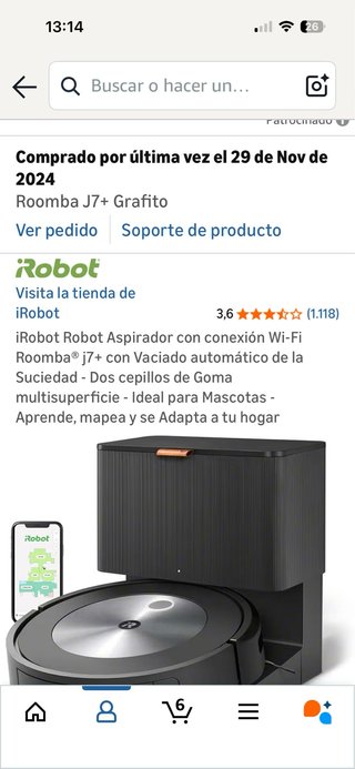 Roomba J7+ Robot Aspirador Grafito
