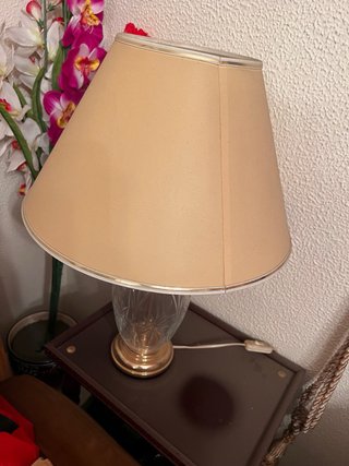 Lámpara de techo antigua de cristal