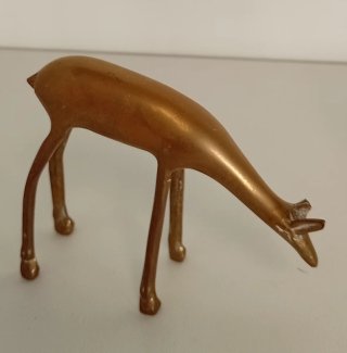 FIGURAS PAREJA CIERVOS BRONCE