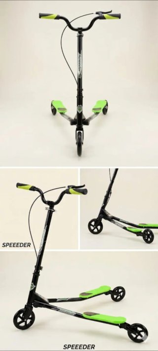 Patinete Tri-Scooter 3 Ruedas Verde