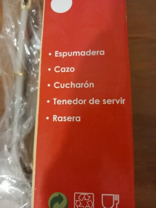 Juego cubiertos servir metal