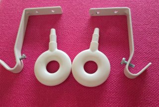 Soportes y topes cortina IKEA
