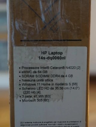 Notebook HP bianco