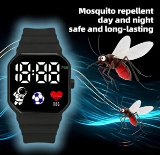 Pulsera Electrónica Anti-Mosquitos Negra