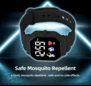 Pulsera Electrónica Anti-Mosquitos Negra