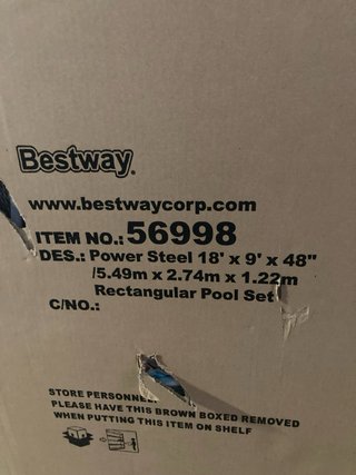 Piscina Bestway Rectangular 5,49x2,74x1,22m