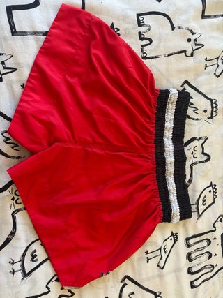 Pantaloncini Muay Thai Rossi con Draghi