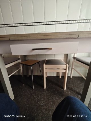 Mesa de cocina extensible 100x50cm
