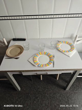 Mesa de cocina extensible 100x50cm