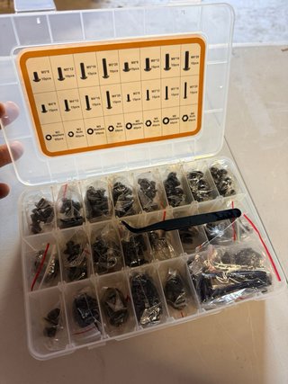 Juego de tornillos M2, M3, M4, M5 (1744 piezas)
