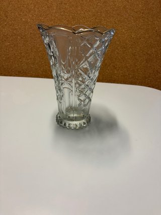 Jarrón Vintage Cristal Dorado