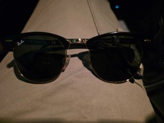 Gafas de sol Ray-Ban Clubmaster Negro/Dorado