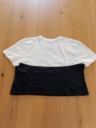 Camiseta corta Nike bicolor (Blanca y Negra)-T. S
